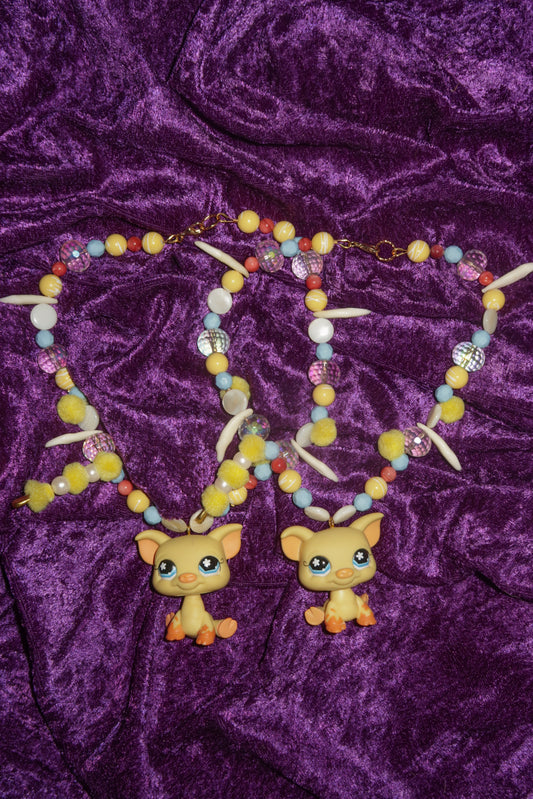 lil piggy BFF's LPS necklace