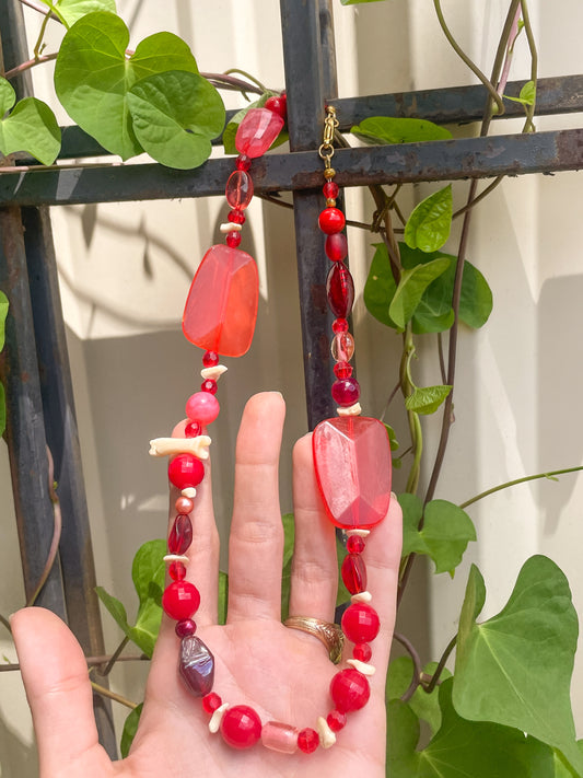 red bubble necklace