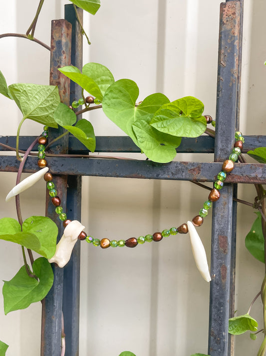 bone chunk necklaces