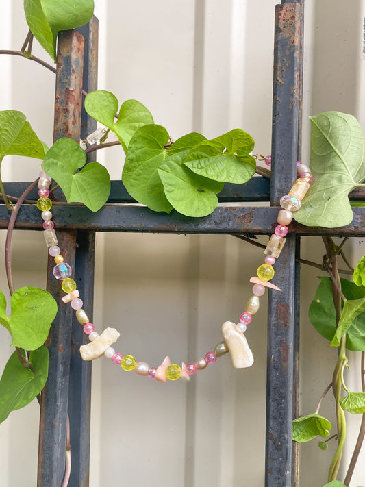 bone chunk necklaces