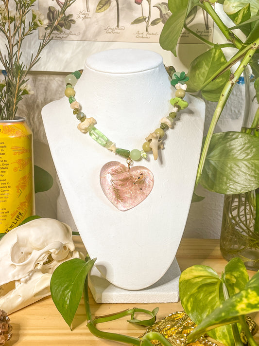 spring greens necklace